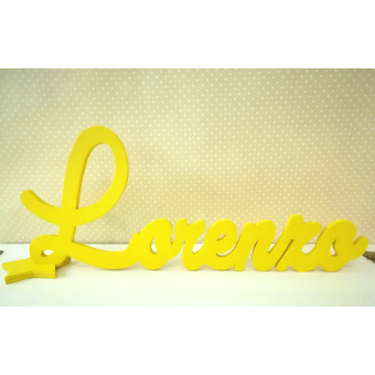 Nome in legno 3d Lorenzo