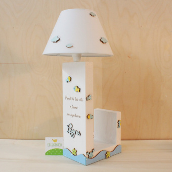 Lampada portalibro in faggio