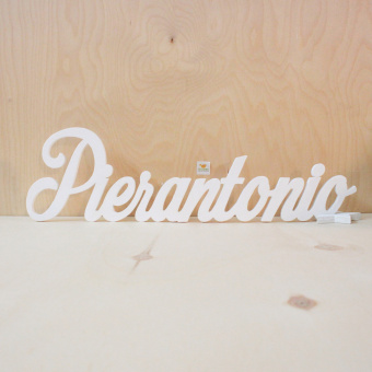 Scritta in legno Pierantonio